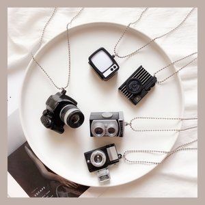 Camera Pendant 27" Necklace Collectible Gift- with LED Flash Sound option